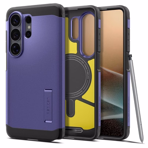 SPIGEN dėklas TOUGH ARMOR, suderinamas su MagSafe, skirtas SAMSUNG S26 Ultra ash violet