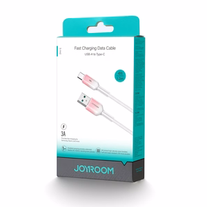 Joyroom S-A42 3A USB-A - USB-C kabelis 1.2m baltas
