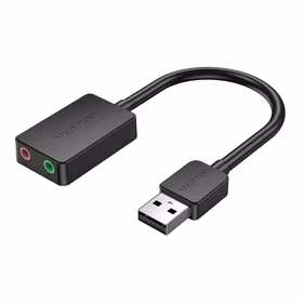 USB garso kortelė 2 prievadų 0.15m Vention