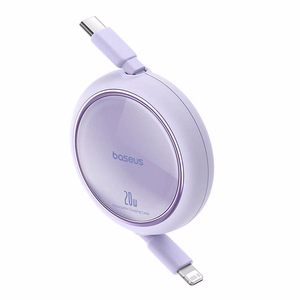 Кабель Baseus Free2Pull USB-C для Lightning 20W 1м (фиолетовый)