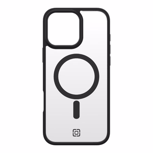 Incipio Velocity dėklas su MagSafe, skirtas iPhone 16 Pro Max, skaidrus su juodu rėmeliu