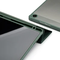 Dėklas Reach Origami Samsung X110/X115 Tab A9 8.7/X130/X135 Tab A11 8.7 tamsiai žalias
