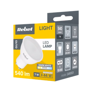 Rebel GU10 LED lemputė, 7 W, 3000 K, 230 V