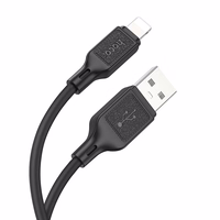 Kabelis USB-A į Lightning Hoco 2,4A 1 m X90 juodas