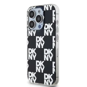 DKNY IML languotas mono raštas dėklas telefonui iPhone 15 Pro - juodas
