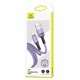 USAMS laidas U52 lightning 2A Fast Charge 1m violetinis SJ434USB04 (US-SJ434)