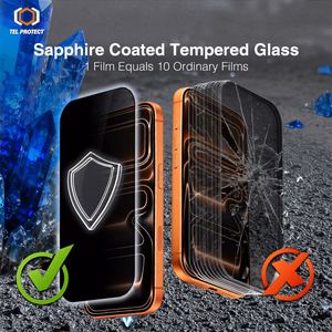 Tel Protect 10X Privacy DLC Diamond Coating grūdintas stiklas skirta Samsung Galaxy S26 su pirštų atspaudų atrakinimo funkcija