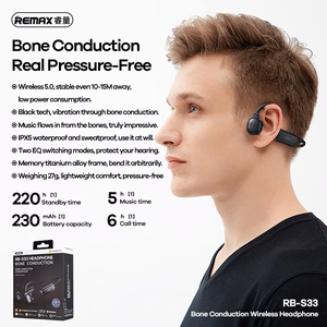 REMAX "Bluetooth" sportinės ausinės - RB-S33 Black