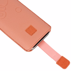 WONDER Deko Pouch Case (Size M) for Iphone 5/Nokia 215 4G/225/5310 2020 peach