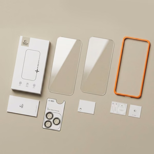 Tech-Protect Easy Set+ 2 dalių grūdinto stiklo apsaugų rinkinys ekranui ir kameros objektyvams, skirtas iPhone 18 Pro