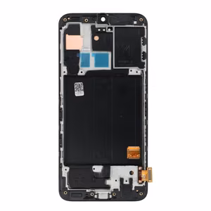 AMOLED LCD-дисплей FIXCELL с рамкой для SAMSUNG A40, черный (замененное стекло)