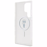 Karl Lagerfeld IML Ikonik MagSafe dėklas telefonui Samsung Galaxy S24 Ultra - skaidrus