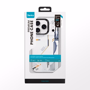 Benks Dinaminis Magnetinis Mecha dėklas (E069) Iphone 17 Pro baltas (Fotoaparato valdymo mygtukas)