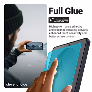 Crong 3D Armour Glass Lite grūdintas stiklas Full Glue, skirtas Google Pixel 9 Pro / 10 Pro