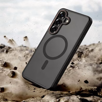 Tech-Protect MagCam MagSafe Dėklas for Samsung Galaxy S26+ - juodas and raudonas