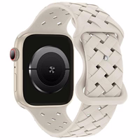 Beline Dirželis Apple Watch Silicone Woven 42/44/45/49mm smėlio