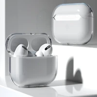 Dėklas AirPods 2 / AirPods 1 standus, stiprus, skaidrus dangtelis ausinėms (dėklas A)