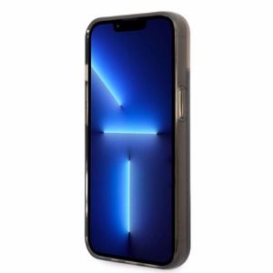 Karl Lagerfeld skystas blizgus RSG dėklas telefonui iPhone 14 - juodas