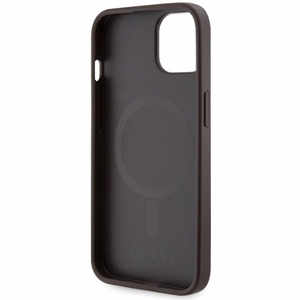 Guess GUHMP14MP4RPSW iPhone 14 Plus 6.7" rudas/rudas kietas dėklas 4G Printed Stripes MagSafe