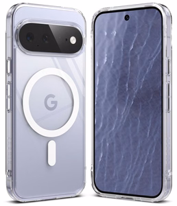 Ringke Fusion Magnetic MagSafe dėklas, skirtas Google Pixel 11, skaidrus