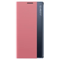 Dėklas telefonui knygos tipo su išmaniuoju langu Xiaomi Redmi K40 Pro+ / K40 Pro / K40 / Poco F3 - rožinis