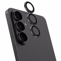 "Benks" grūdinto stiklo stiklas "Warrior Lens Protector" kameros apsauga "Samsung Galaxy S26/S26 Plus" (3 vnt.), juodas