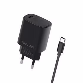 Beline Tinklo įkroviklis 1x USB-C 20W + USB-C laidas juoda PD 3.0 BLNCB20C