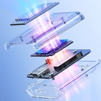 Orico TC20-M2-10G M.2 NVME USB-C 3.2 diskų dėklas - skaidrus