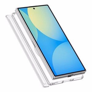Spigen Ultra Hybrid Pro MagSafe dėklas, skirtas Samsung Galaxy Z Fold8 Ultra – skaidrus ir baltas