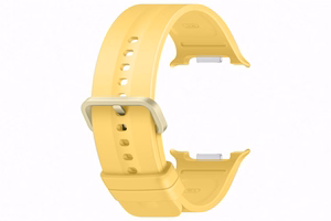 Geltonas „Samsung SNL35LY Sport Band“ laikrodžio dirželis (M/L), skirtas „Galaxy Watch9“ ir „Galaxy Watch8“