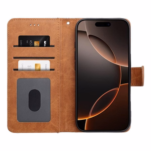 Dėklas telefonui JEANS Book skirtas iPhone 16e (SE 4 2025) - juodas