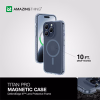 Amazing Thing Titan Pro magnetinis dėklas MagSafe 10FT IP156.7PTMBU iPhone 15 Pro Max mėlynas