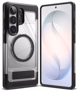 Ringke UX Magnetic MagSafe Dėklas for Samsung Galaxy S26 Ultra - Clear juodas