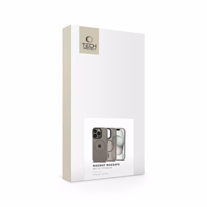 Tech-Protect MagMat Magnetinis dėklas telefonui iPhone 15 Pro - titano matinis