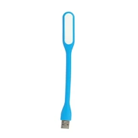 Mini LED Lamp Silicone USB Light blue