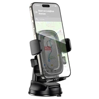 Borofone automobilio laikiklis BH132 Follower priekinio stiklo juodas