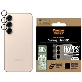 PanzerGlass Hoops objektyvo apsauginis stiklas Samsung Galaxy S25 skaidrus