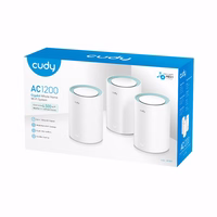 Cudy M1300 3-PACK tinklo „Wi-Fi“ sistema Dviguba juosta (2,4 GHz / 5 GHz) Wi-Fi 5 (802.11ac) Balta 1 Vidinis