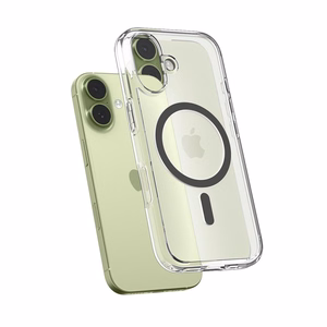 Spigen Ultra Hybrid Magnetinis dėklas telefonui iPhone 17 - Skaidrus pilkas