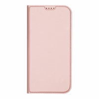 Dux Ducis Skin Pro dėklas telefonui iPhone 16 Pro Max su atverčiamu dangteliu ir kortelių skyriumi - rožinis