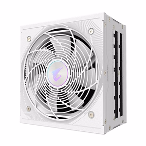 GIGABYTE AORUS ELITE P850W ICE maitinimo šaltinis - PCIe 5.0, 80 PLUS Platinum, pilnai modulinė konstrukcija, 120mm ventiliatorius, ATX 3.0 suderinamas, EU kištukas