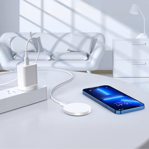 Индуктивное зарядное устройство MagSafe Choetech T603-F с держателем (белый)