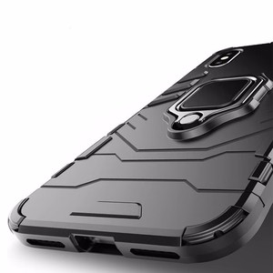 Žiedinis šarvuotas dėklas Samsung Galaxy A24 4G juodas