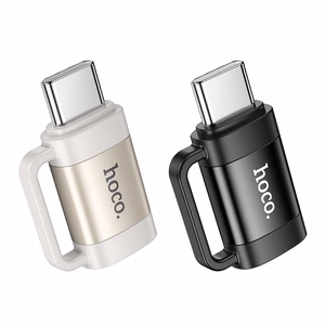Adapteris Hoco (UA31E) iš USB-C į Lightning (OTG) juodas