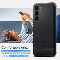 Spigen Rugged Armor dėklas telefonui Samsung Galaxy S23 - matinė juoda