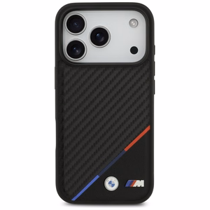 BMW M Carbon Tricolor Line MagSafe Case for iPhone 17 Pro - Black