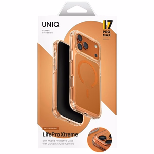 Uniq LifePro Xtreme Magnetinis įkrovimo dėklas telefonui iPhone 17 Pro Max - Oranžinis