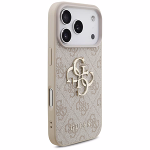 Guess 4G Strap 4G Classic Logo dėklas telefonui iPhone 17 Pro - rožinė