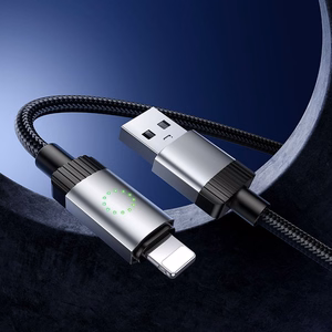 Kabelis USB A į Lightning Hoco 2,4A 1 m X117 juodas