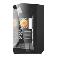 Darkflash DY470 computer case (black) + 4 fans + GPU bracket
